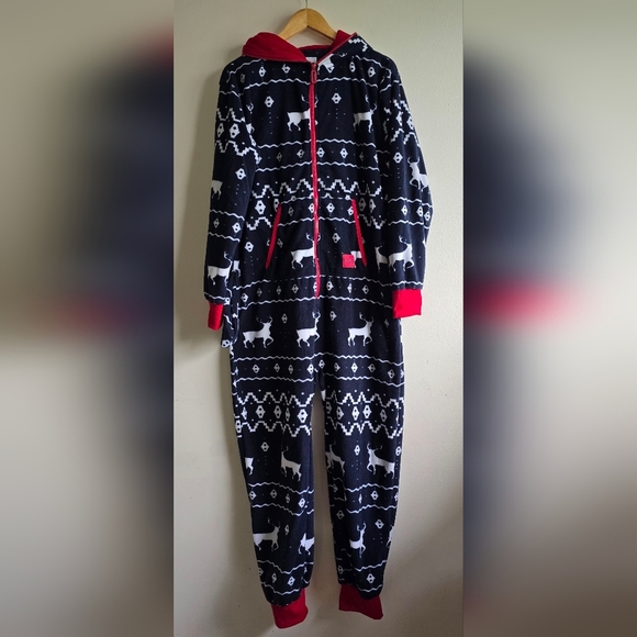 Tipsy Elves, Women's Blue Reindeer Jumpsuit - $89.95 - Picture 7 of 11